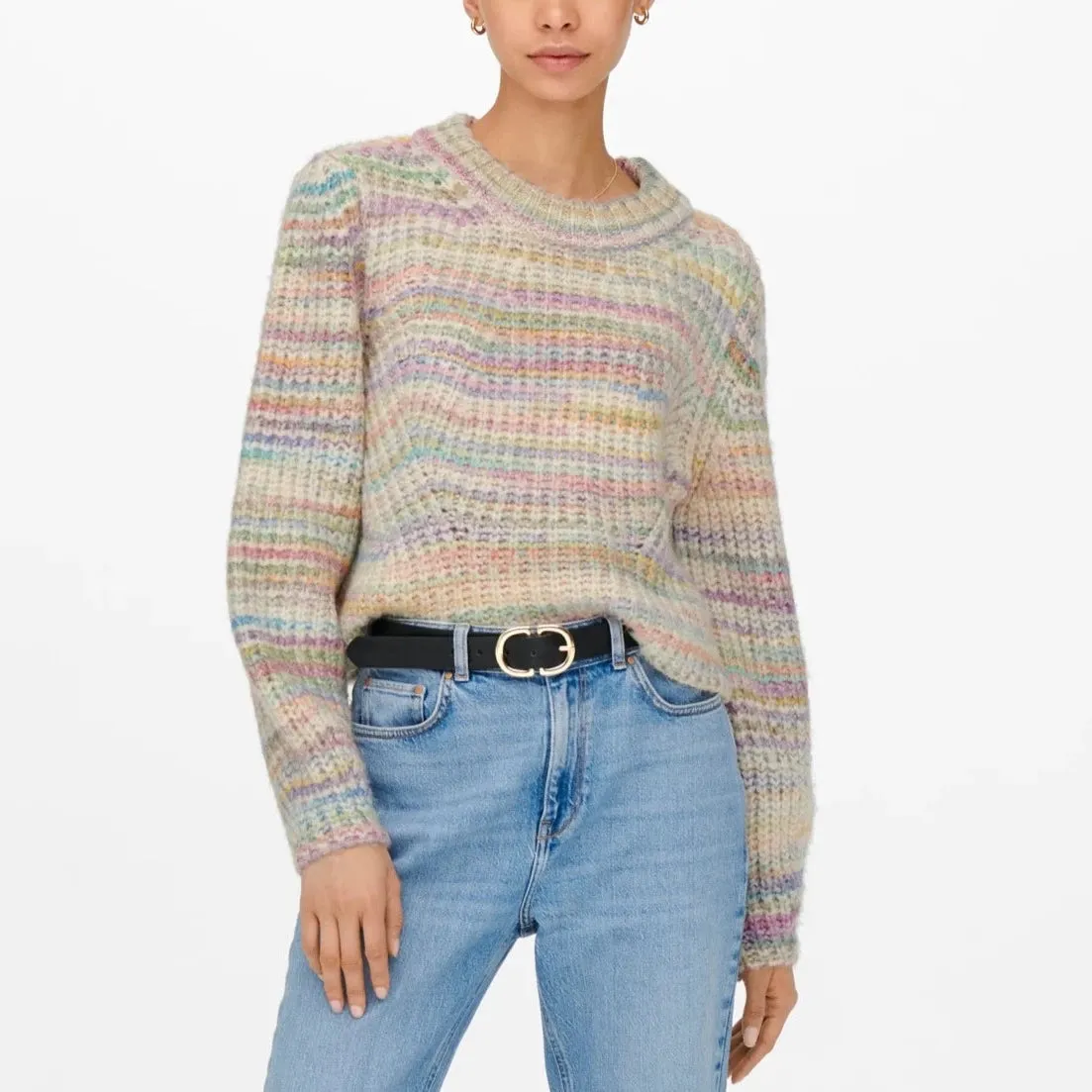 ONLY Carma Multi Colored Knitted Pullover