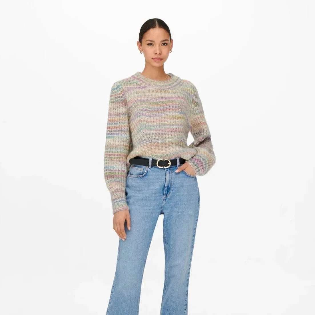 ONLY Carma Multi Colored Knitted Pullover