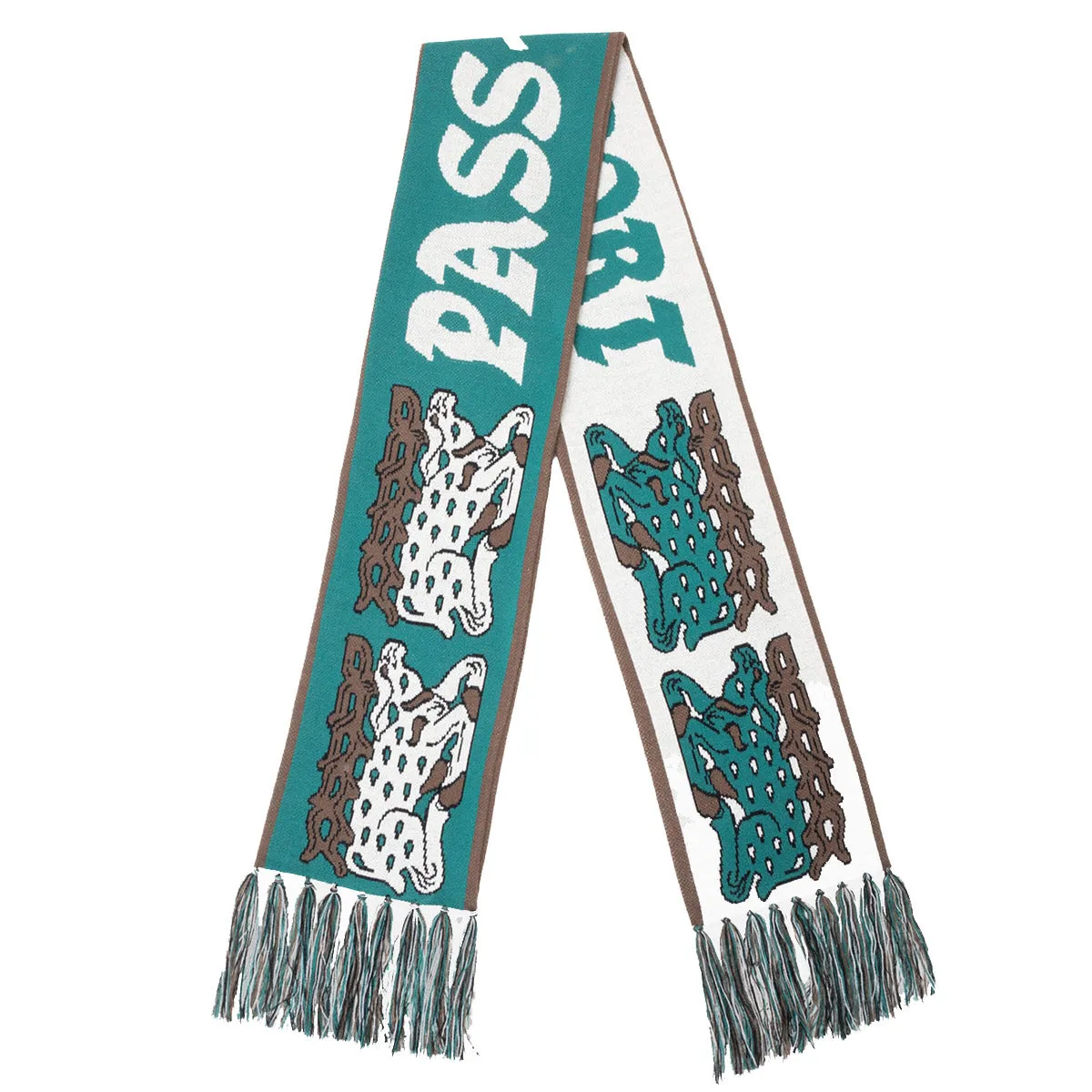 Pass~Port - Antler Scarf Teal/Brown