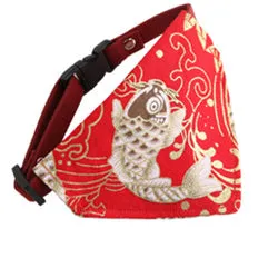 PAWS ASIA Shopee New Cheap Fancy Stylish Colorful Patterns Cute Personalized Cat Bandana Collar