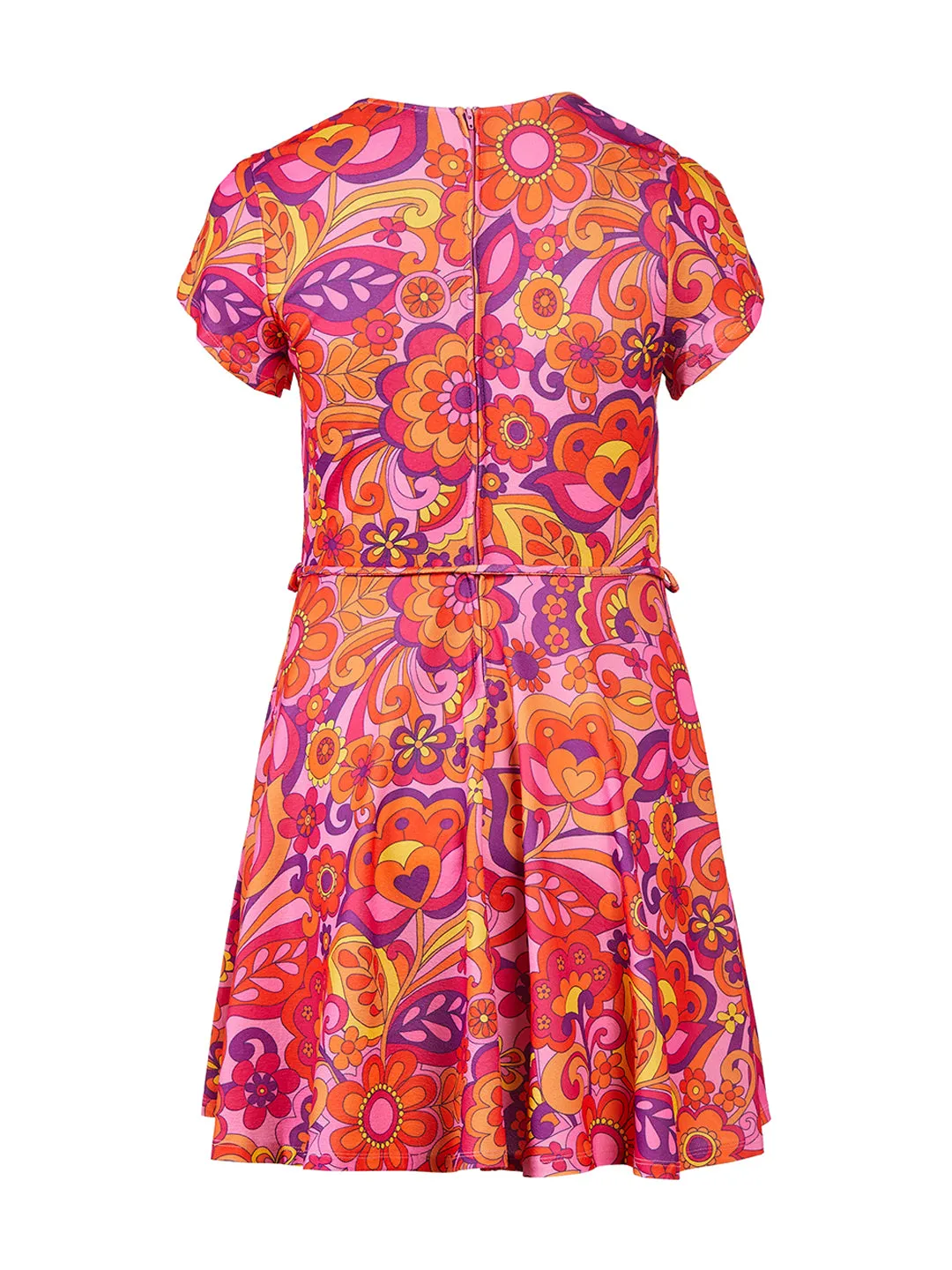 Pink Paisley Wrap Dress