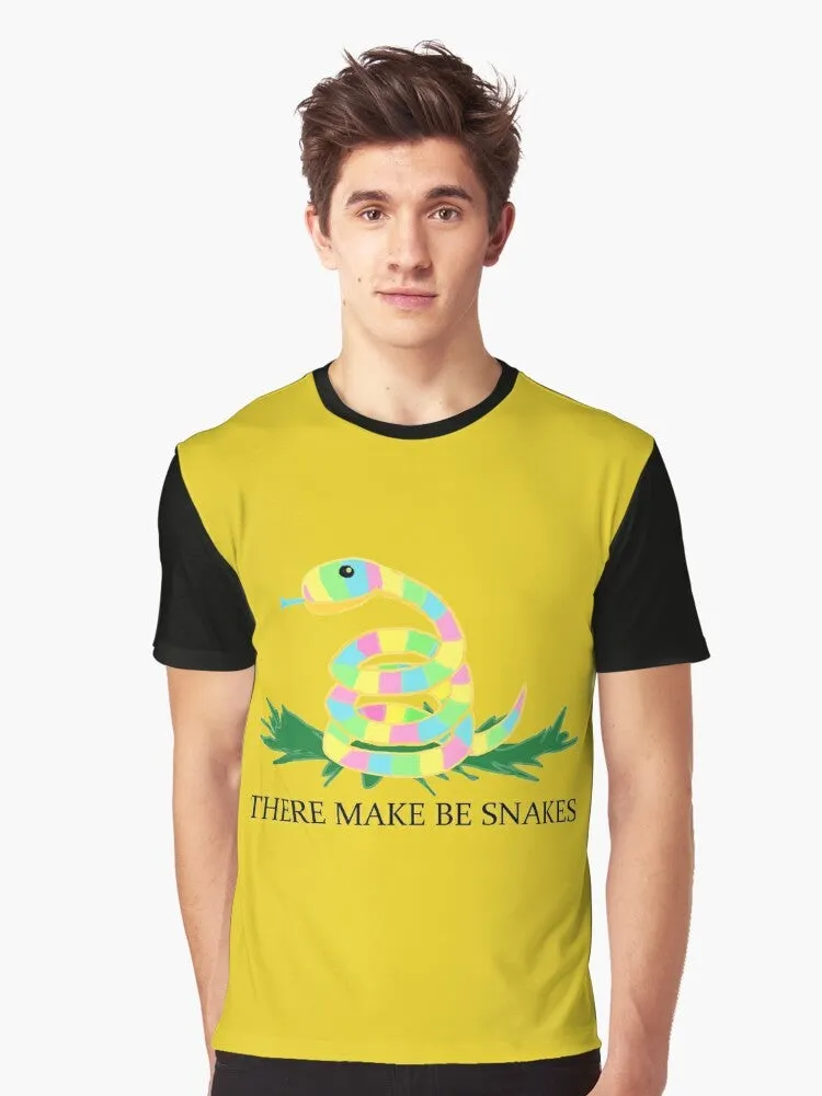 "There May Be Snakes" Graphic T-Shirt - Outdoor Adventure Tee