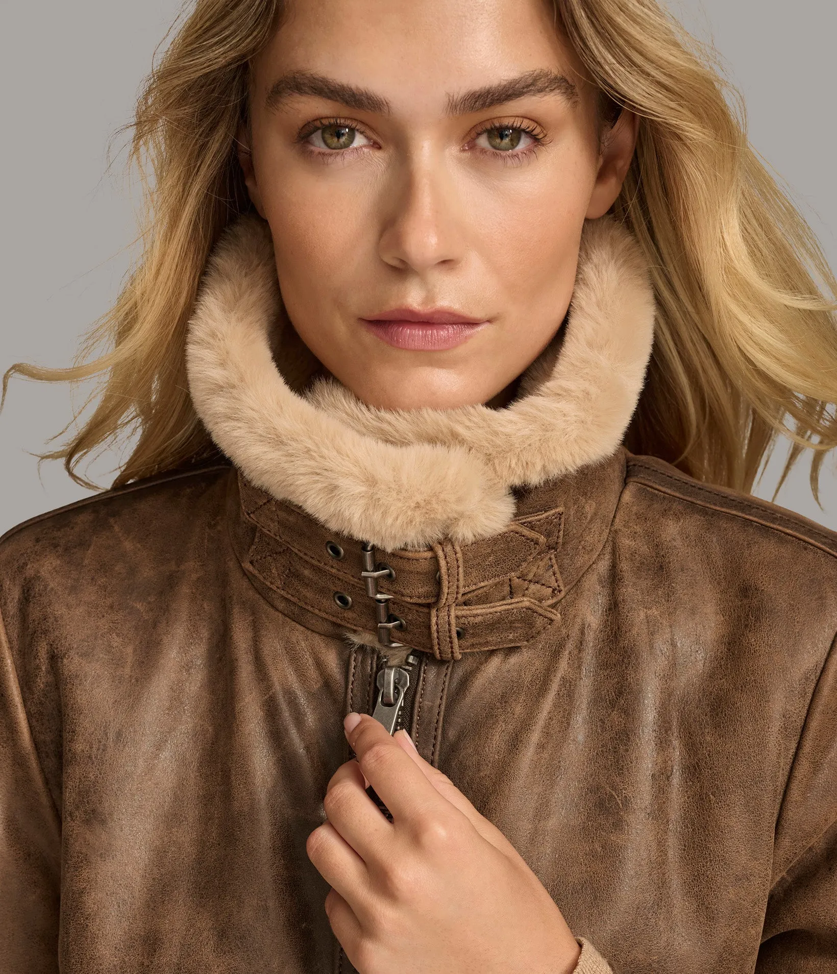 Riley Faux Shearling Coat