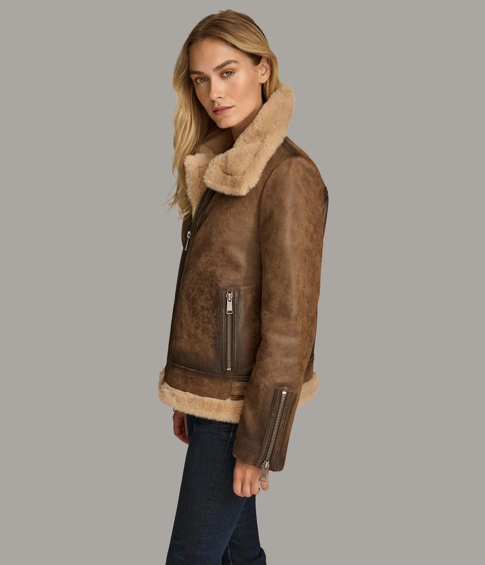 Riley Faux Shearling Coat