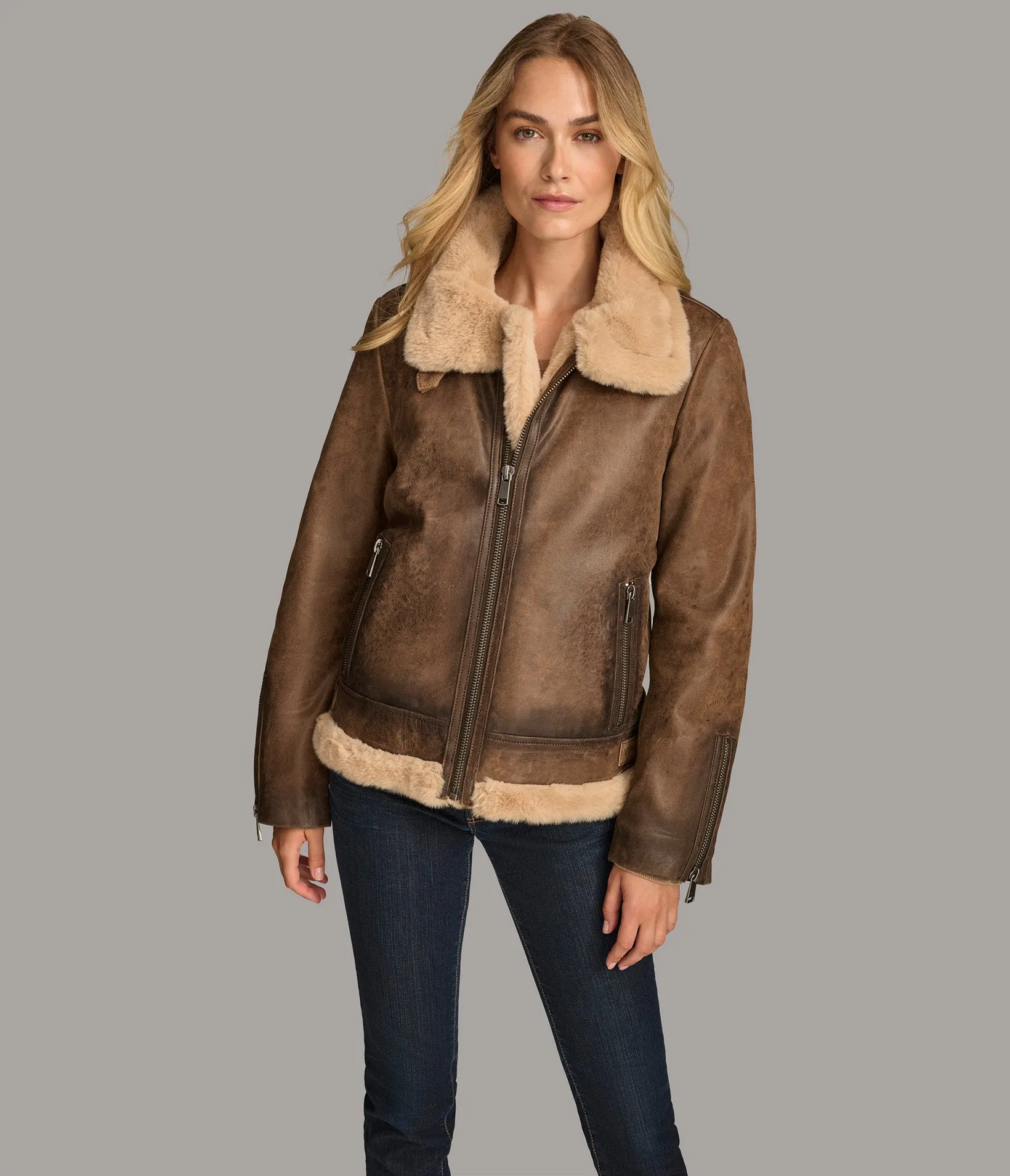 Riley Faux Shearling Coat