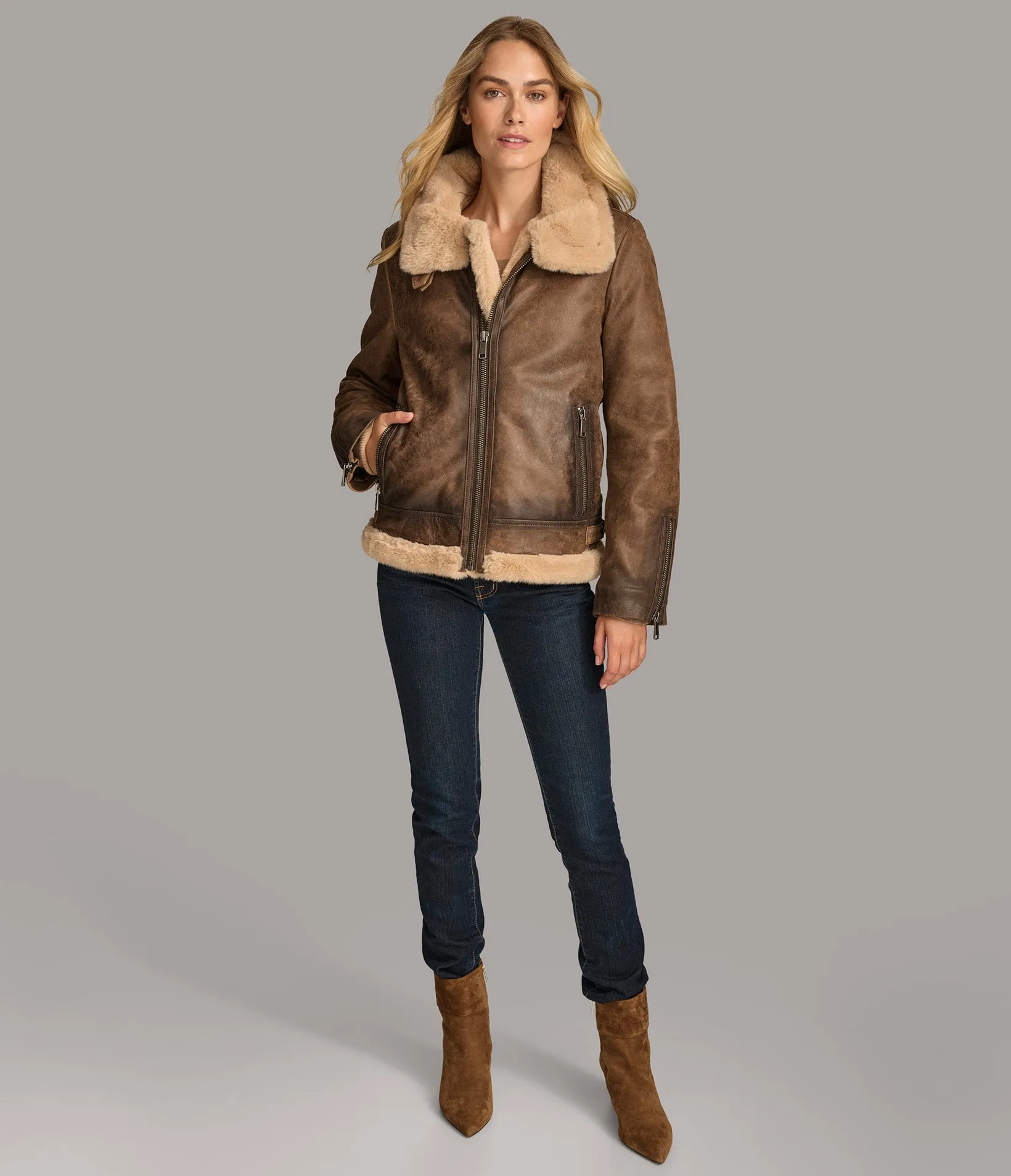 Riley Faux Shearling Coat