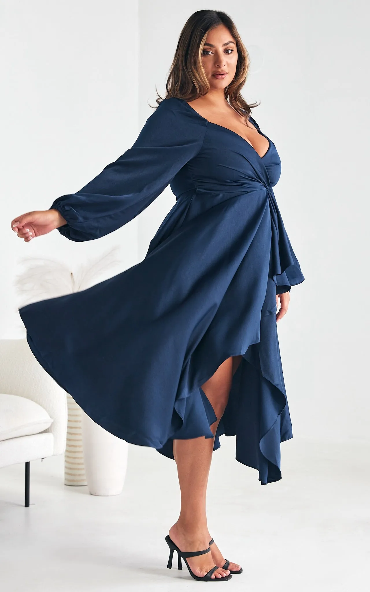 Rossetti Wrap Maxi Dress - Navy