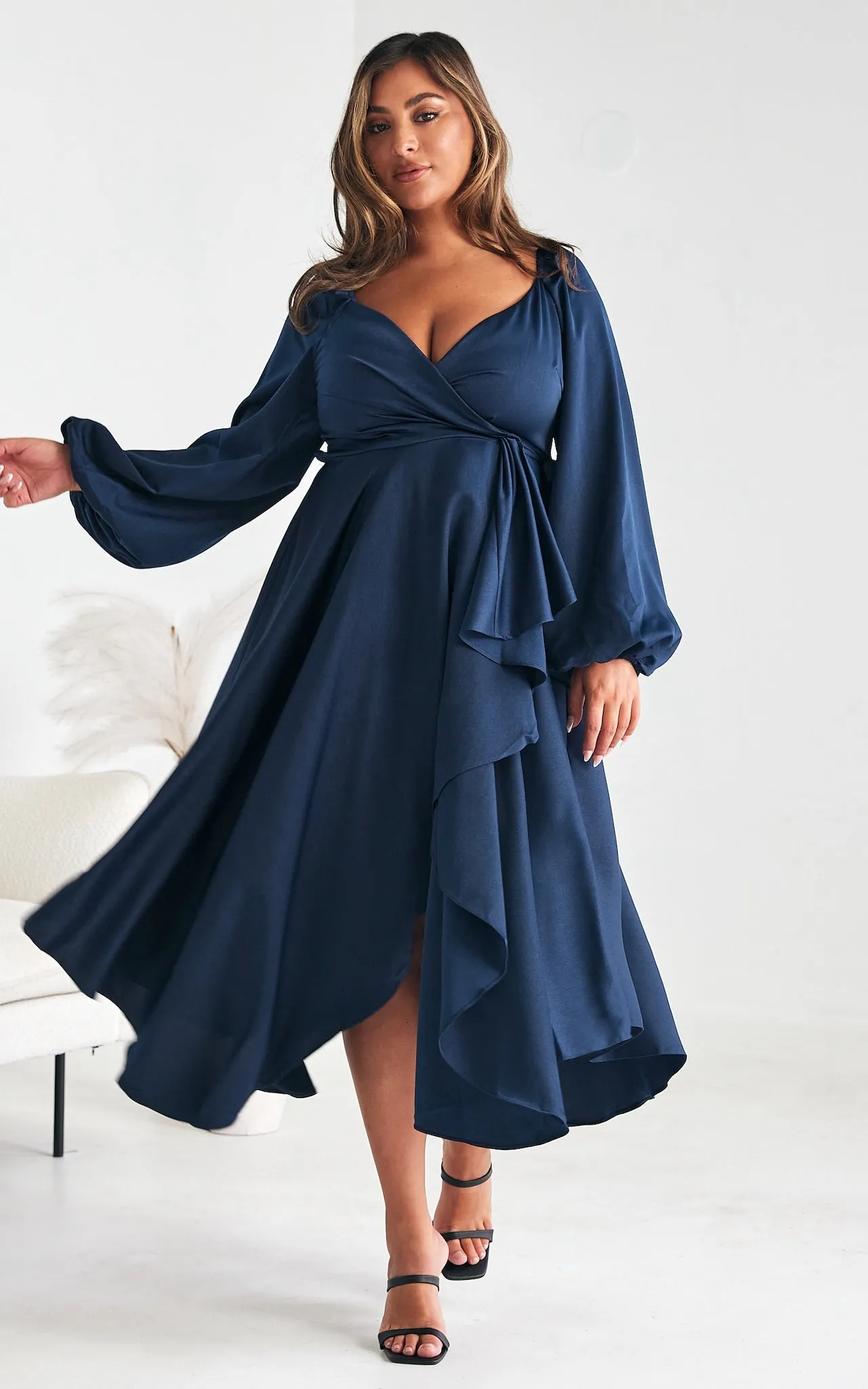 Rossetti Wrap Maxi Dress - Navy