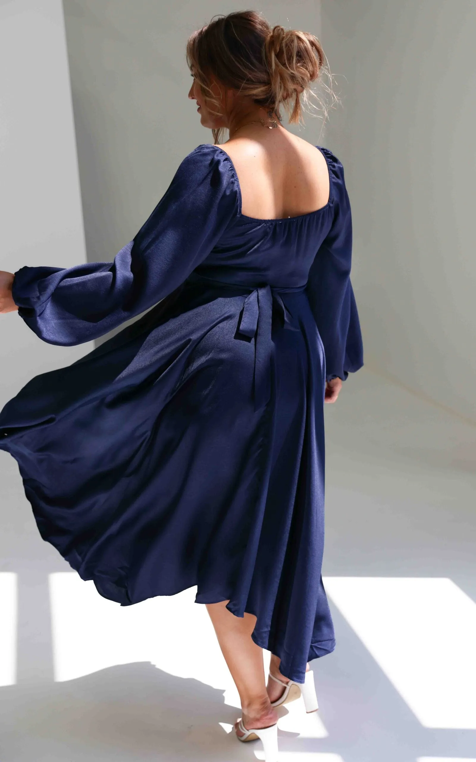 Rossetti Wrap Maxi Dress - Navy