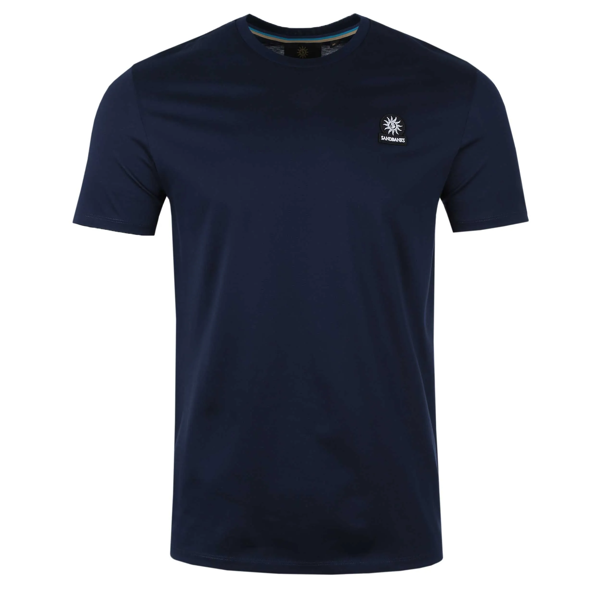 Sandbanks Badge Logo T Shirt in Navy