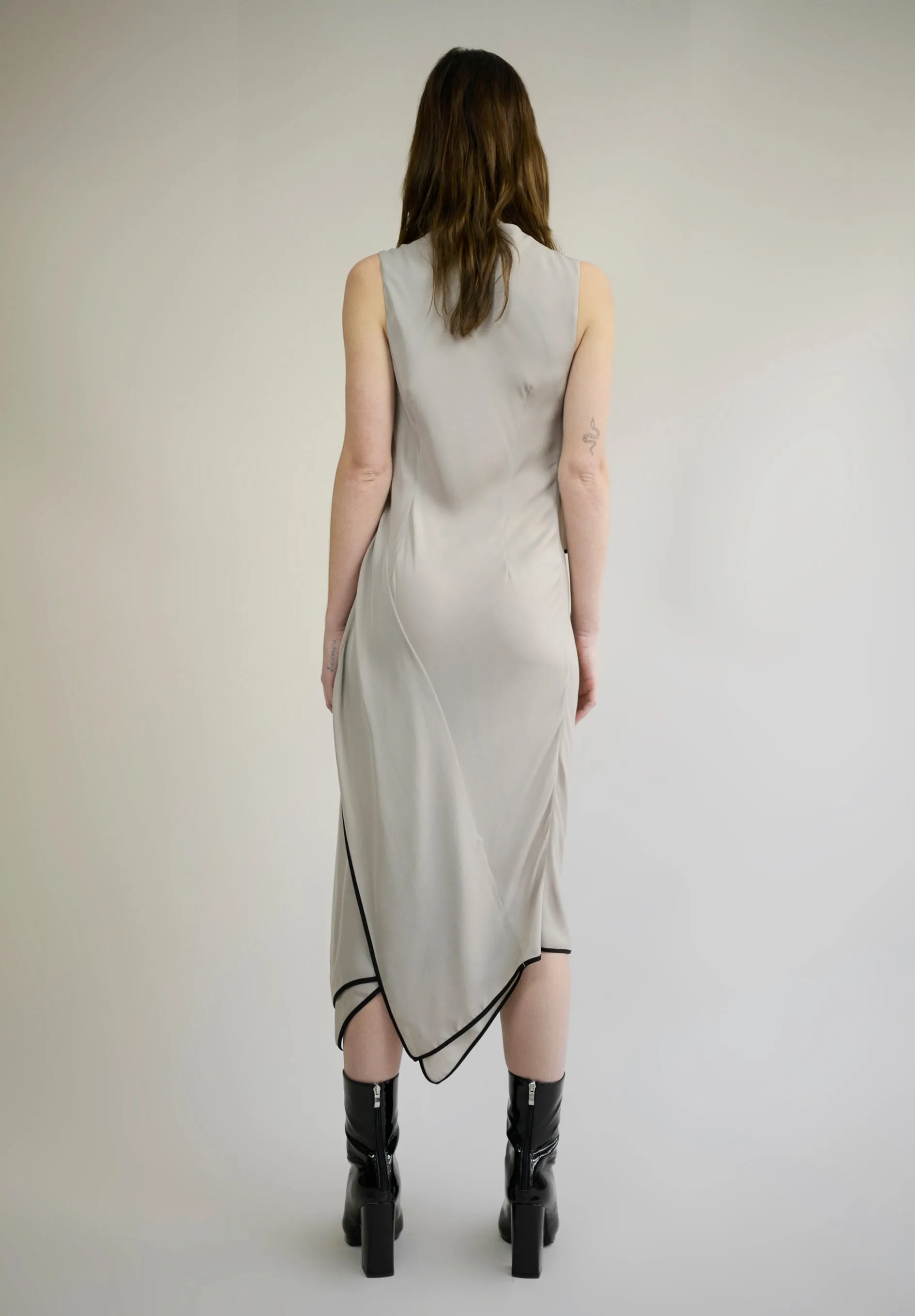 SILK CREPE LAYER DRESS