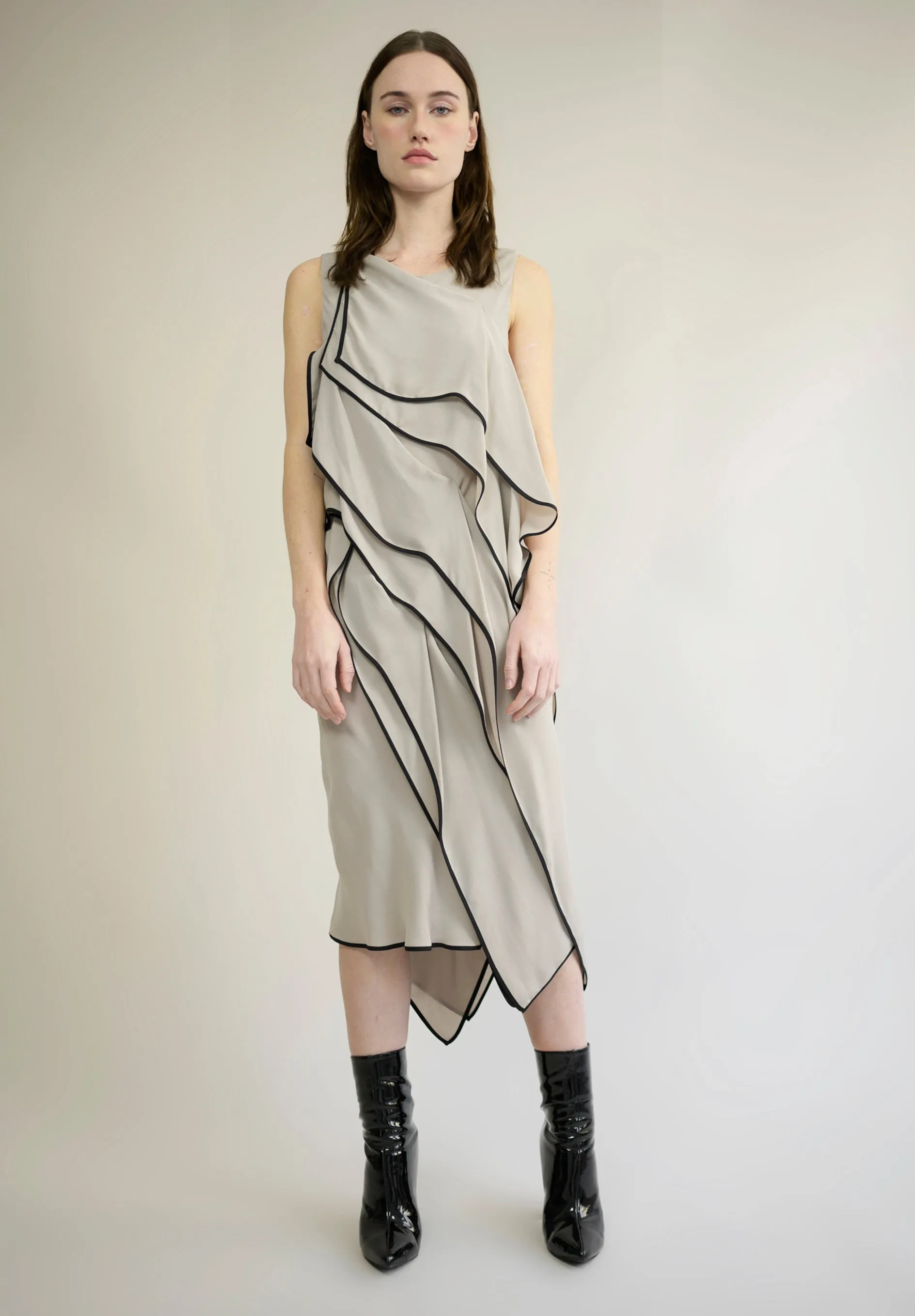 SILK CREPE LAYER DRESS