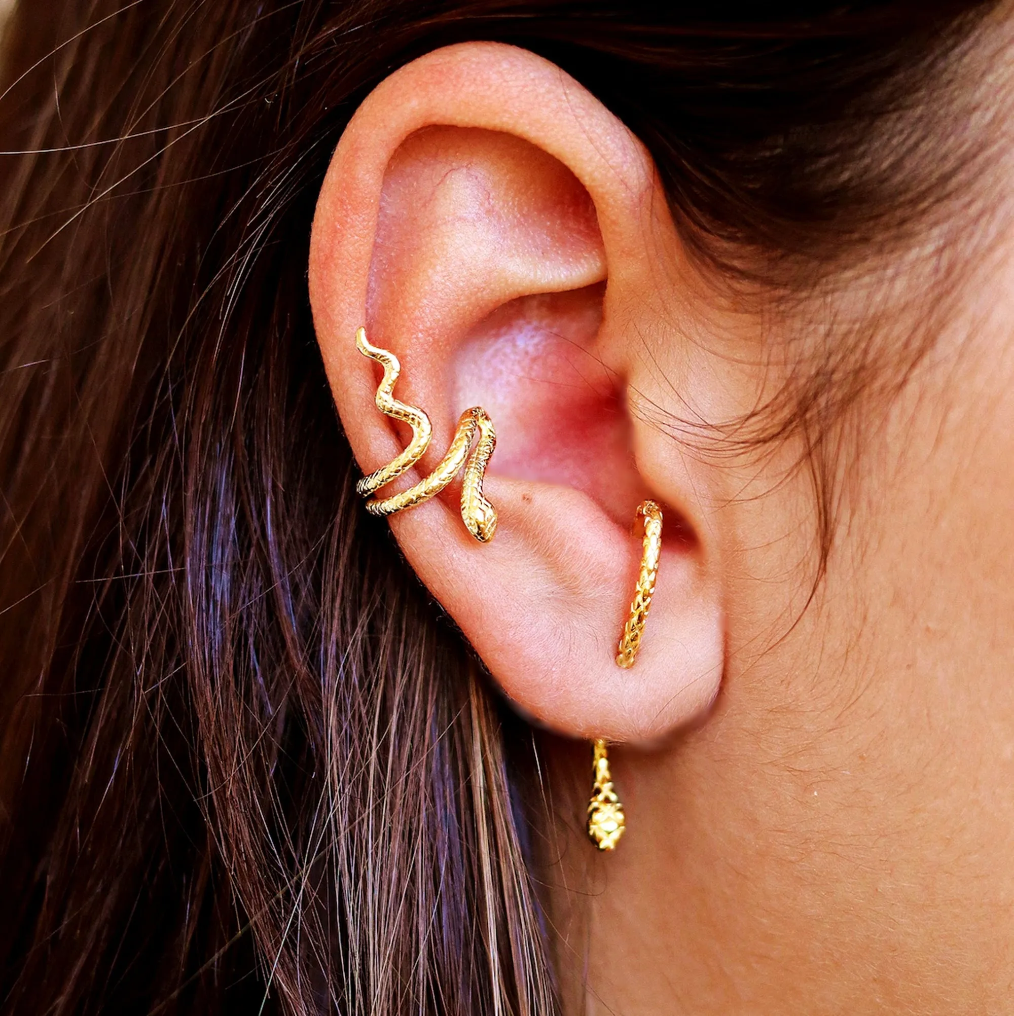 Snake earrings