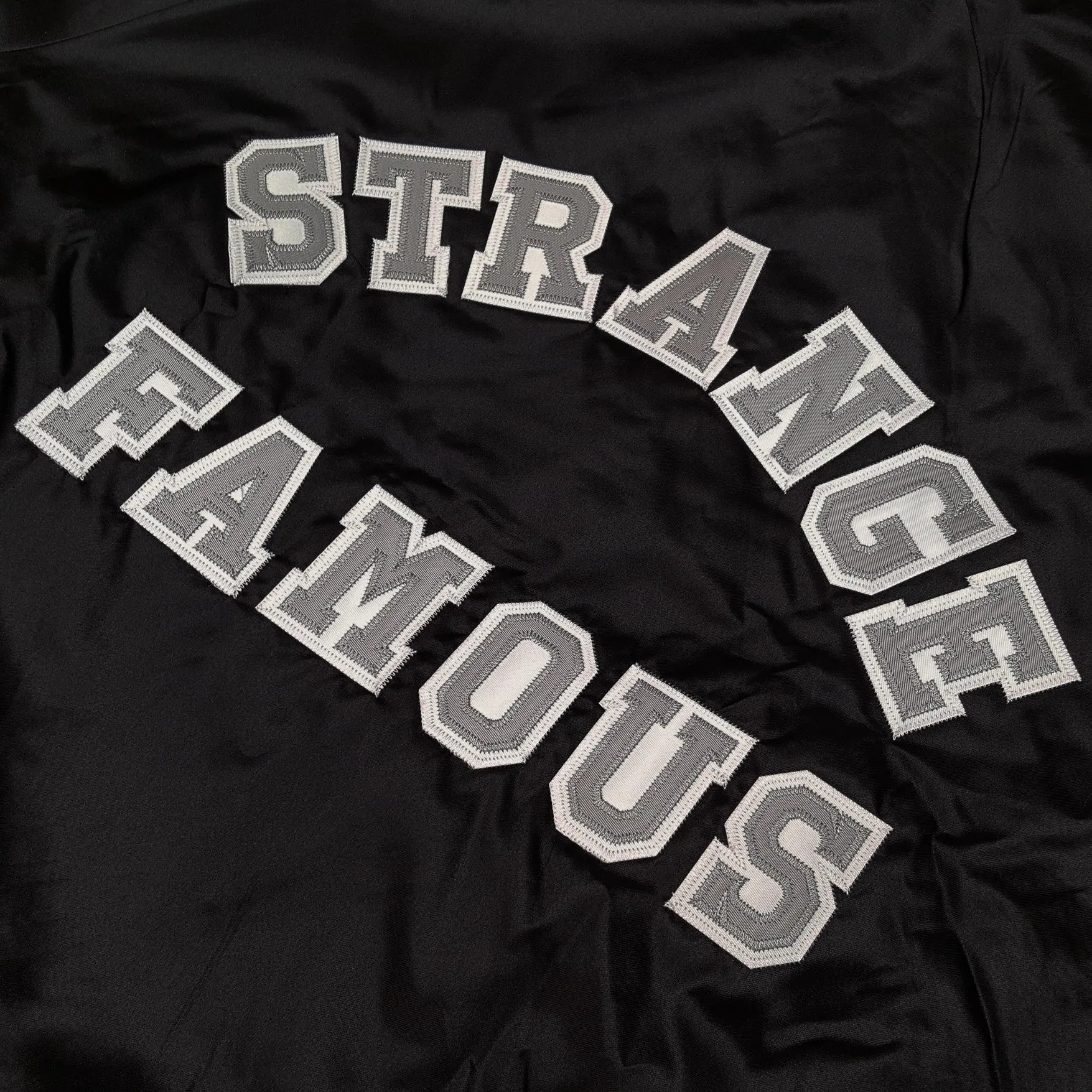 Strange Famous BLACK Satin Jacket