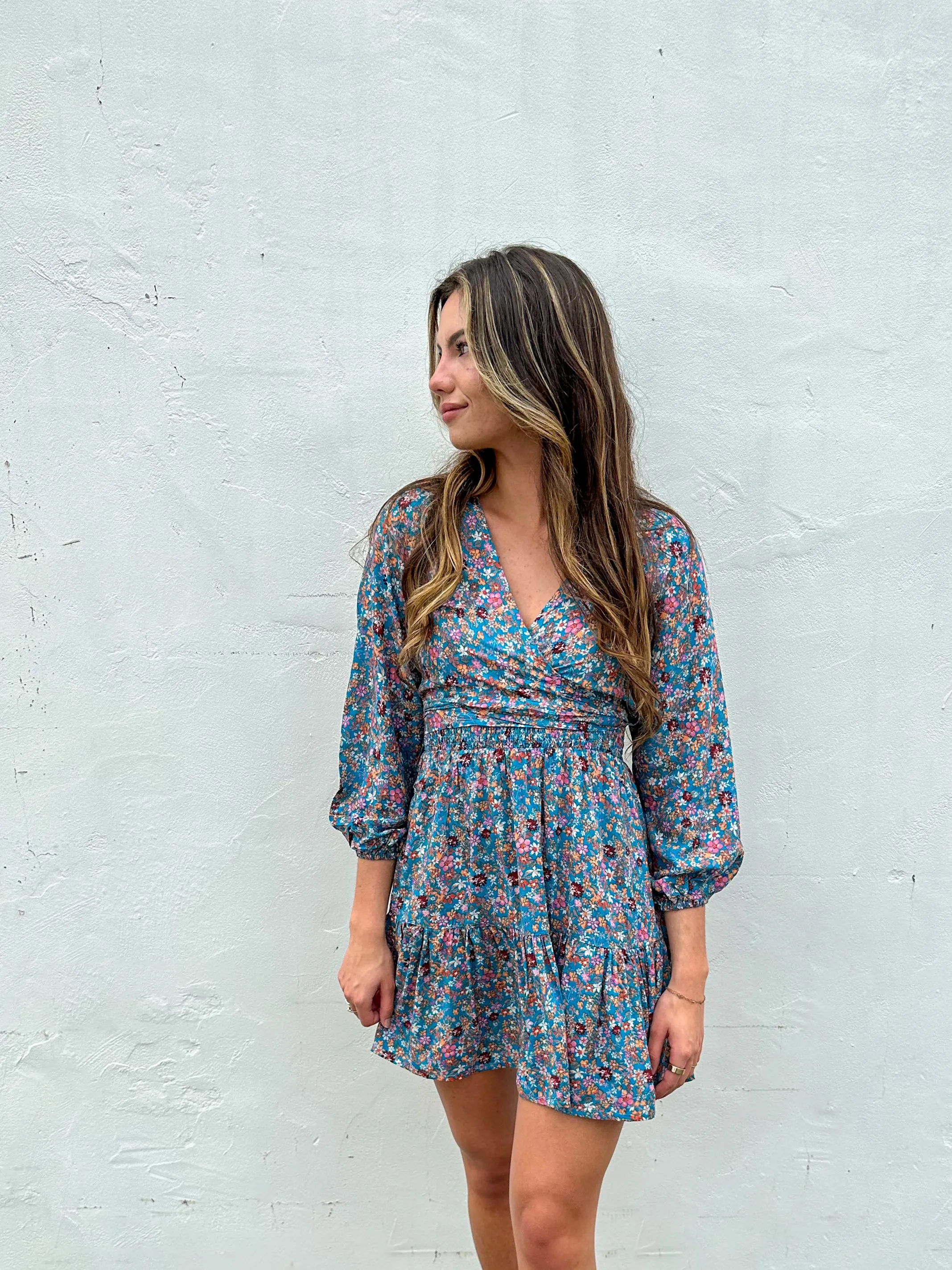 Talia Mini Dress in Ditsy