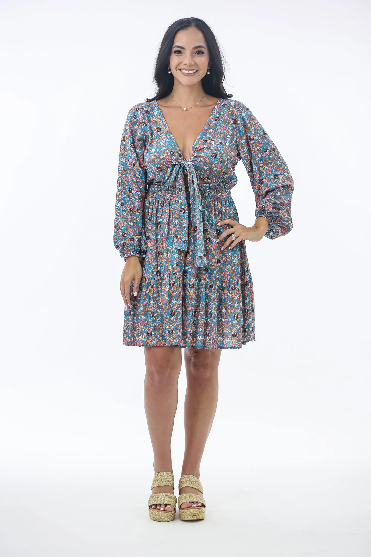 Talia Mini Dress in Ditsy