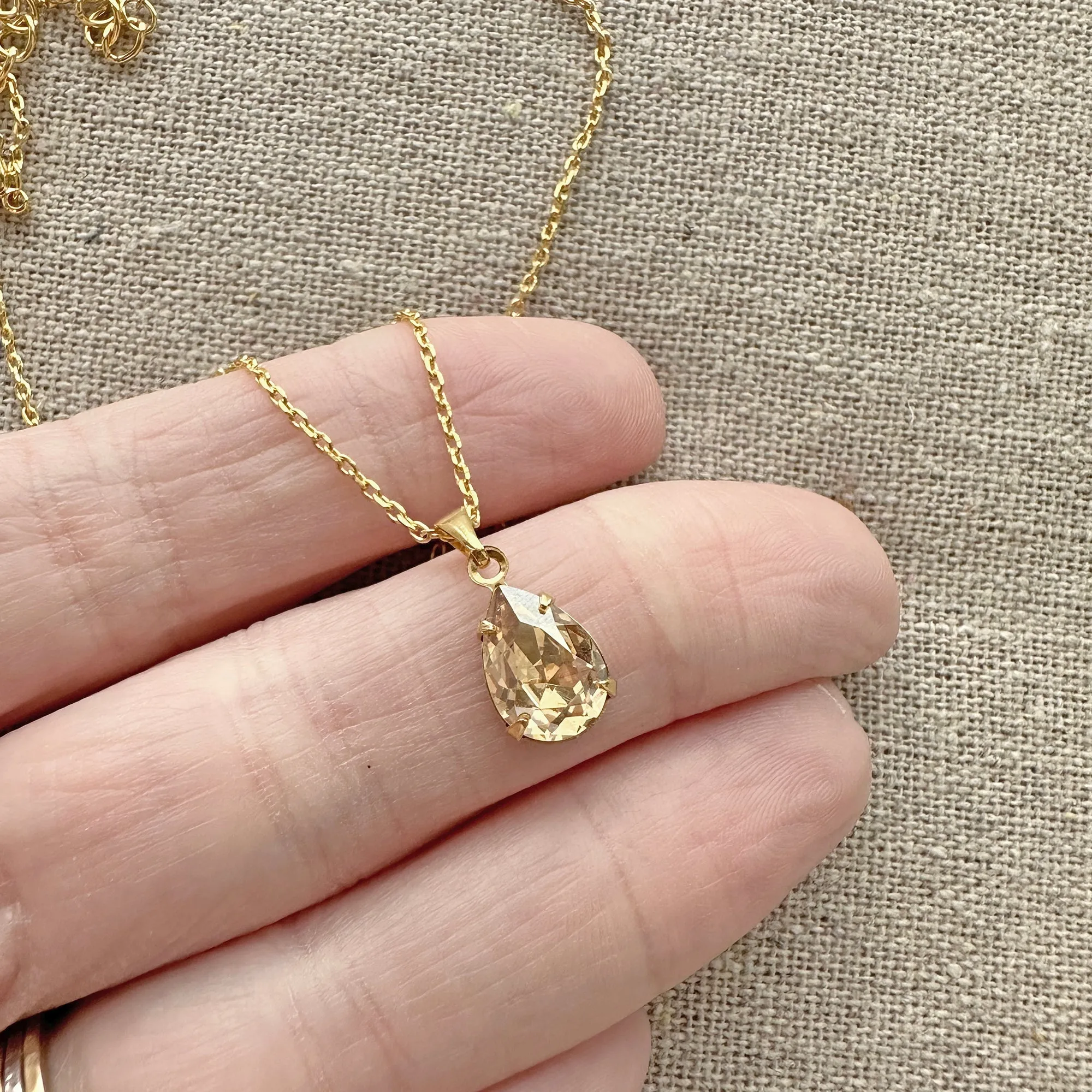 Tiny Pear Necklace