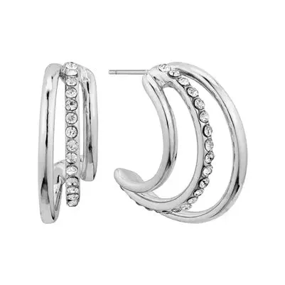 Triple Layer Rhinestone Earring