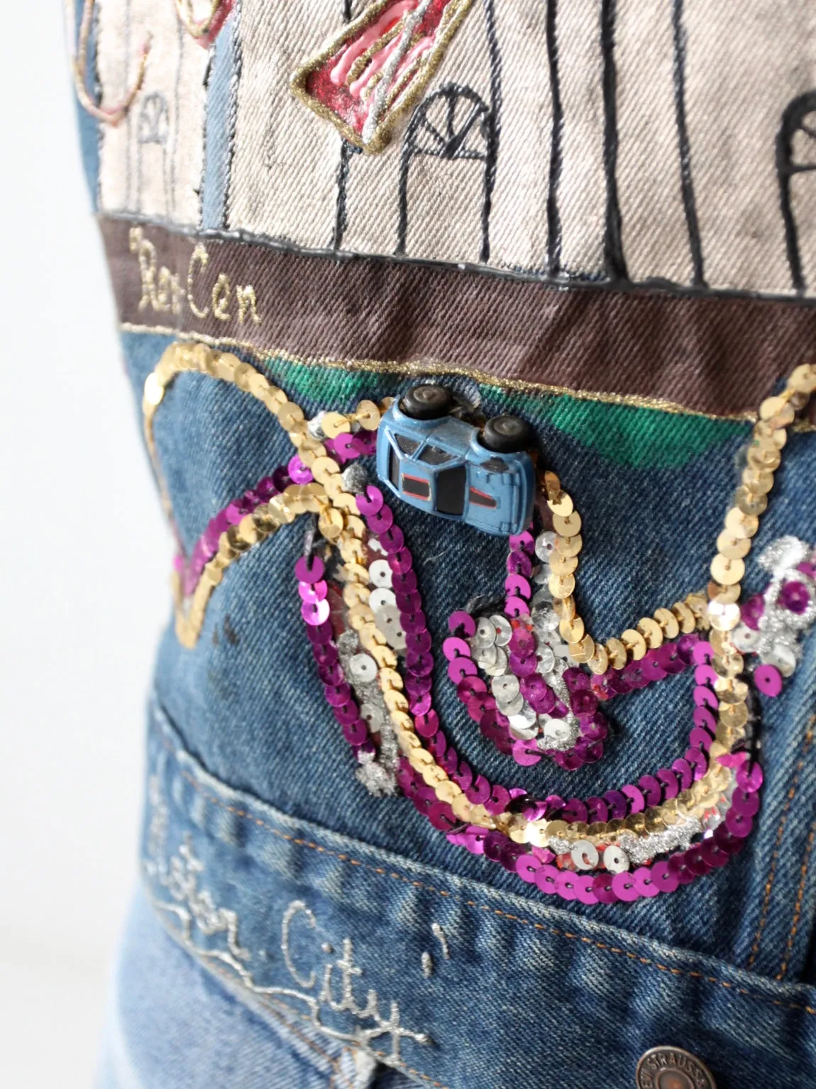 vintage custom Levis denim jacket