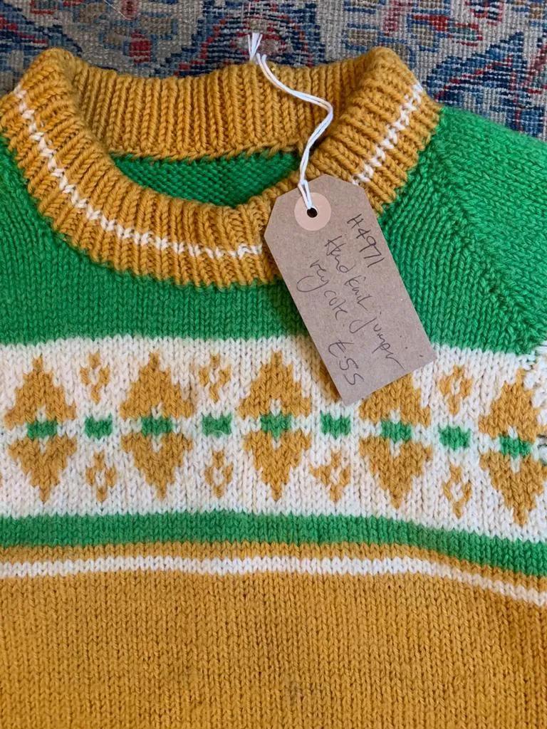 Vintage Hand Knitted Wool Jumper