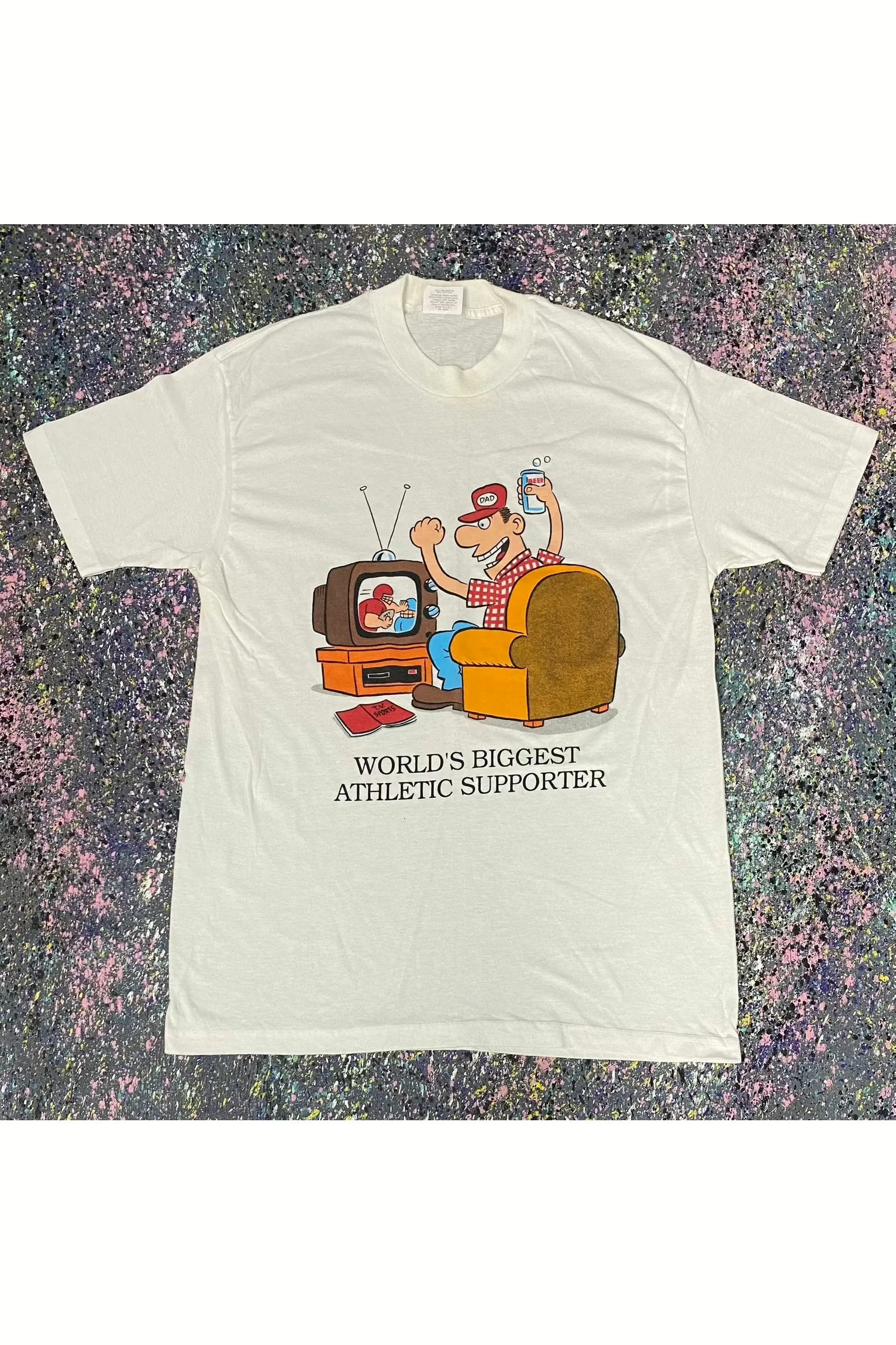 Vintage Single Stitch TNT World's Biggest Athletic Supporter Tee- XL