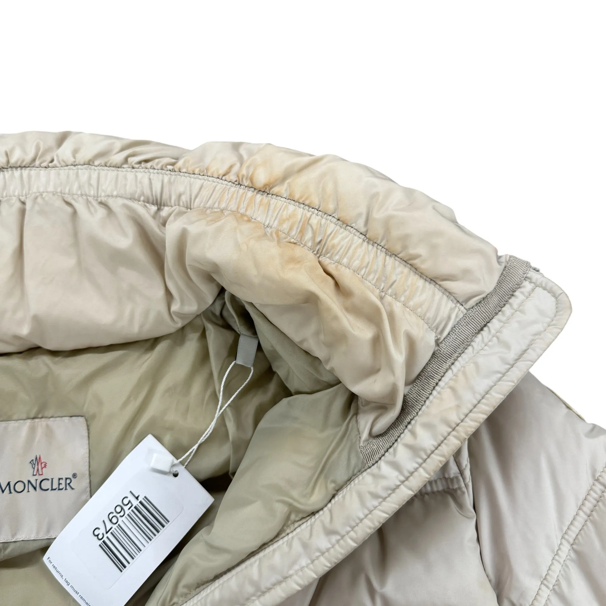 Women's Alouette Belted Down Jacket Cream Size 3 / UK 14