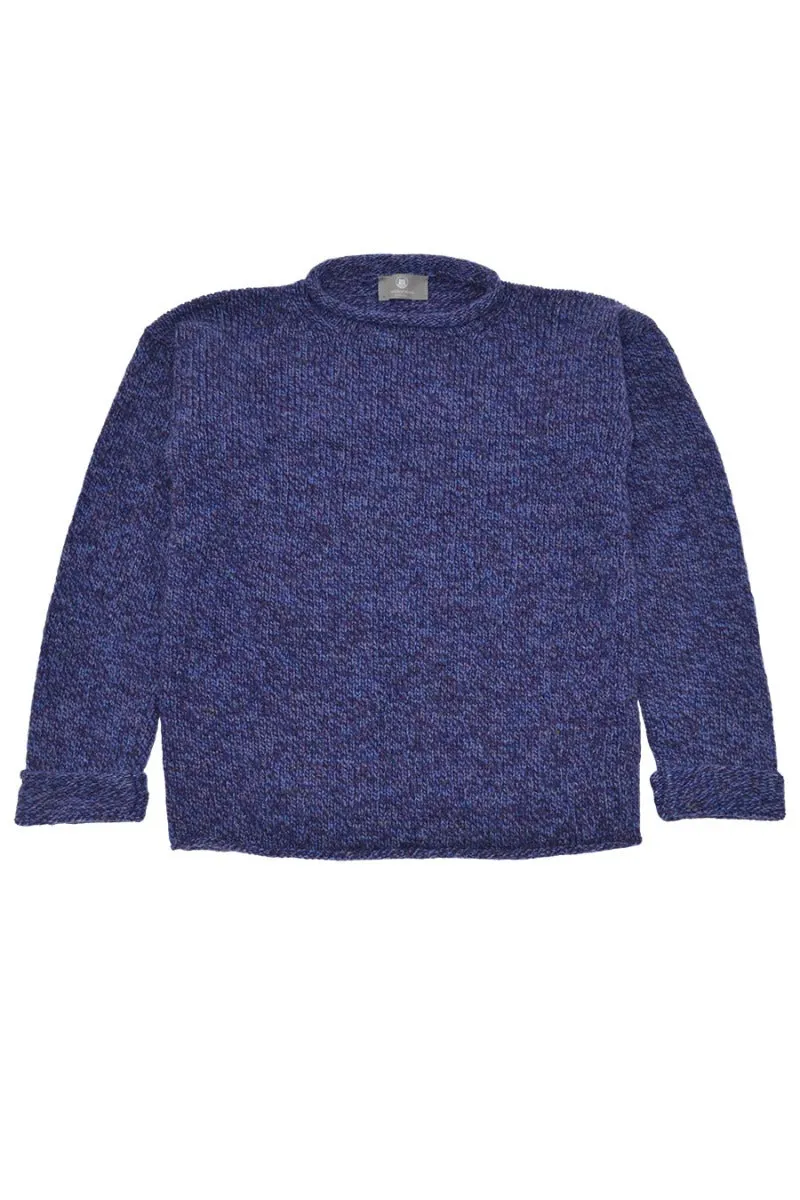 Womens Chunky cuffed jumper - Purple